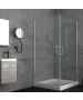 Orabella Door square asymmetrical 90X90 - Καμπίνα τετράγωνη / ασύμμετρη 30143